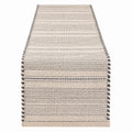 Camino de Mesa Beige con Detalles Negros