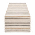 Camino de Mesa Rayado Beige y Gris 140x40cm