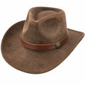 Sombrero de Cowboy Marrón con Cinta Decorativa