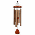 Campana de viento tubular de bronce y madera 100cm