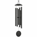 Campana de viento grande para exterior de 100 cm en negro