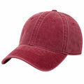 Gorra de béisbol ajustable unisex color vino