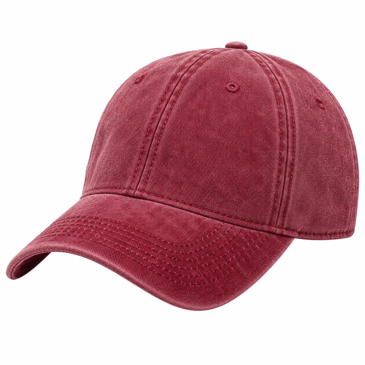 Gorra de béisbol ajustable unisex color vino