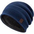 Gorro Invierno Azul Forrado Unisex