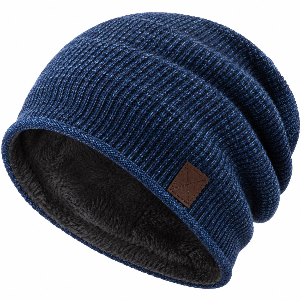 Gorro Invierno Azul Forrado Unisex