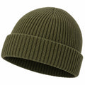Gorro Acanalado Unisex Verde Oliva
