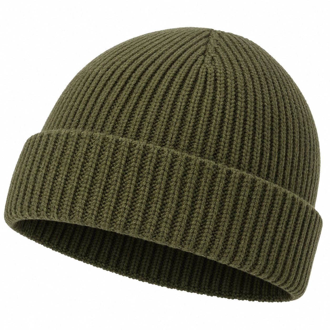 Gorro Acanalado Unisex Verde Oliva