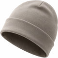 Gorro de punto unisex beige para invierno