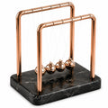 Péndulo de Newton Decorativo Cobre y Mármol Negro